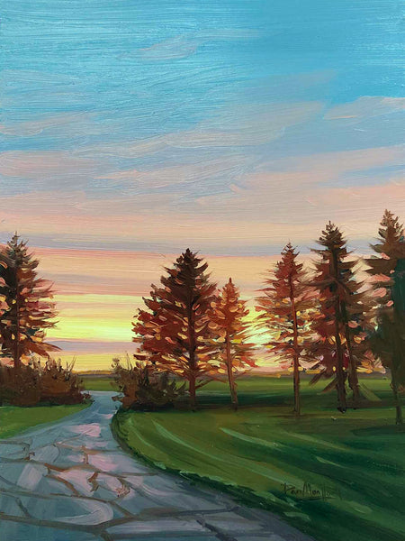 Mary Coleman Sunset Painting